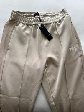 Zane Oat Tan Paneled Track Pants NWT Joggers